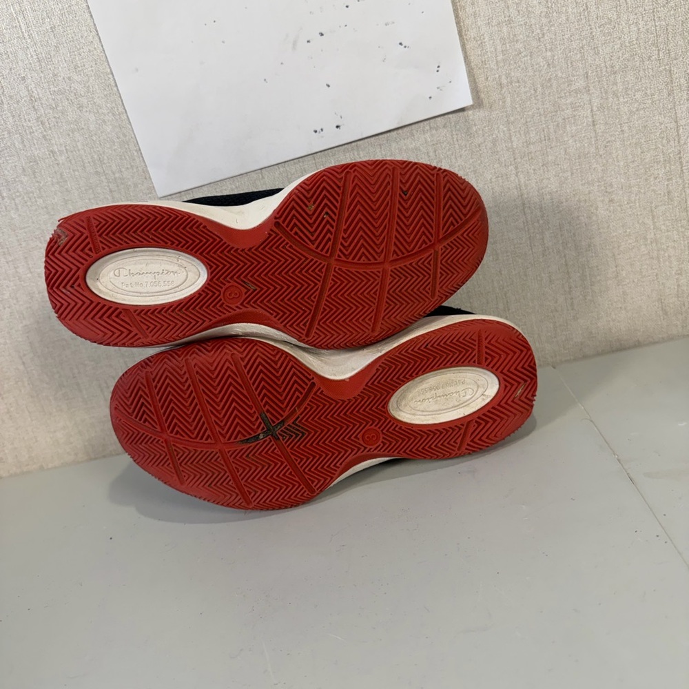 Champion Kids Black and Red High-Top Sneakers - Picture 7 of 8